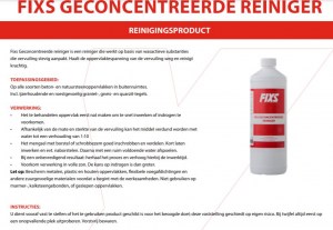  Fix Geconcentreerde Reiniger 1 Ltr. A. van Elk BV