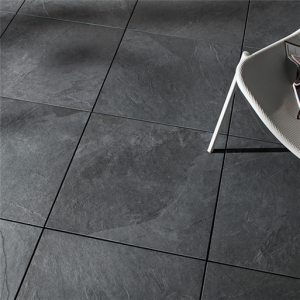 SB Keramisch Tegel Stone Slab Extra20 Black Crush 60x60x2cm A van Elk BV