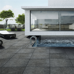 SB Keramisch Tegel Stone Special Pacific Black Strutt. 61x61x1,8cm A van Elk BV